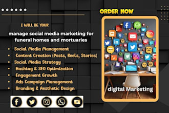 manage social media marketing for funeral homes and mortuaries