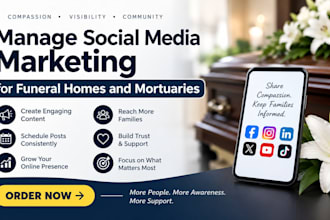 manage social media marketing for funeral homes and mortuaries