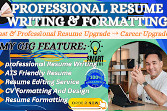 review, edit and format your next professional resume or CV
