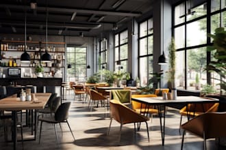 redesign restaurant interior, cafe, shops, bar, landscape, coffee shop, lobby