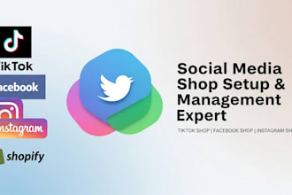 setup, manage 50k profit tiktok shop, tik tok, facebook instagram shop