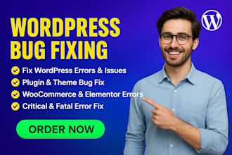 fix critical errors, fatal errors like 503, 500, 403, 404 in wordpress websites