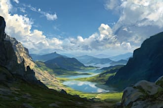 create environment concept art and background