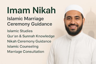 be your imam for nikah counseling and ceremony guidance