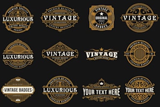 classic vintage logo for your business
