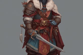 illustrate your ttrpg oc, vtm, fantasy, dnd character art