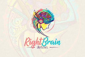 do artistic logo for creative brands
