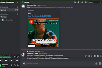 build discord music bot, music streaming bot, telegram music bot,tidal music bot
