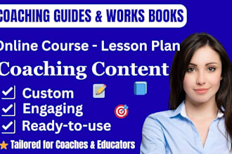 write coaching guides, workbooks, and program content