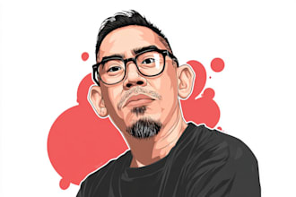 turn your photo into cartoon vector potrait