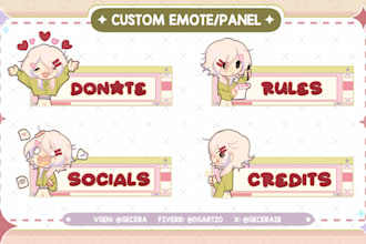 draw silly panel art for stream and more
