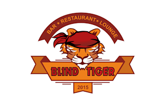 make modern restaurant bar logo for blind tiger