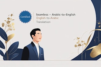 fluent arabic to english translation and vice versa service