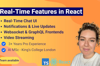 build real time features in react or react native chat, feeds, video