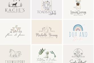 do creative hand drawn logo for branding