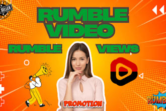 rumble video promotion for organic views, engagement channel monetize