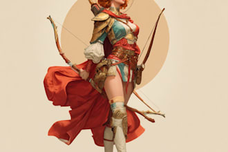 draw you fantasy character digital art