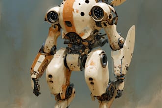 do mecha robot gundam illustrations