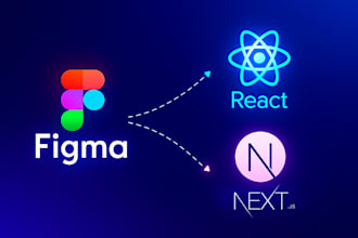 convert figma to next js and react js website