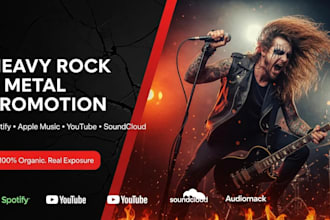 grow streams and music promotion or heavy rock and metal artists