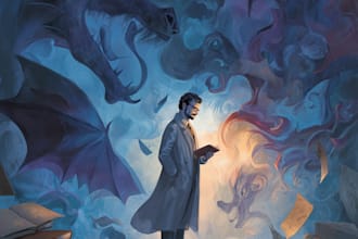 illustrate a professional book cover