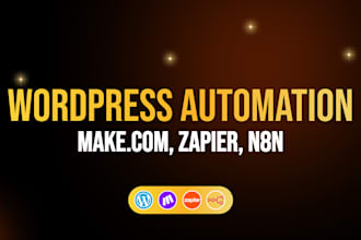 set up wordpress automation with make com zapier or n8n