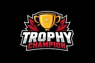 make a high quality gaming trophy mascot logo  in 12 hours