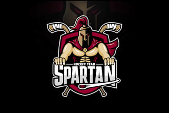 create an eye catching spartan mascot logo with unlimited revision