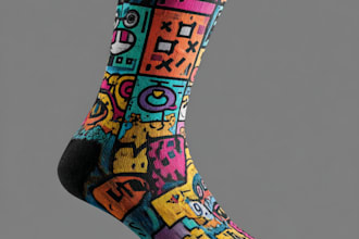 design custom and unique socks design