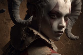 create a fantasy horror character art and horror art