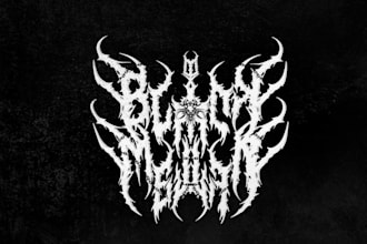 do craft a raw and chaotic grindcore logo design