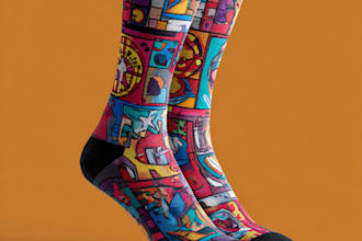 design custom and unique socks design