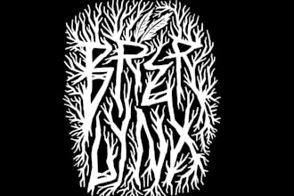 create a hand drawn doom metal or sludge metal logo