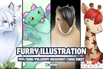 draw furry illustrations in my style