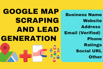 scrap google maps for b2b lead generation and find business email address