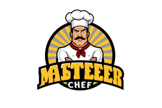 design eye catchy master chef logo with express delivery