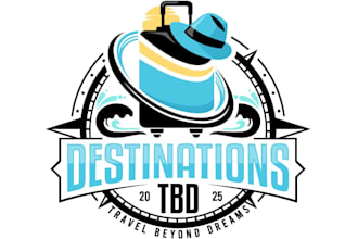 design luxury travel logo for your company