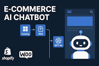 build shopify woocommerce ai chatbot python langchain rag whatsapp