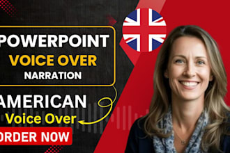 professionally narrate slides for powerpoint convert to voice over