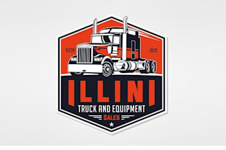 design unique truck and equipment sales logo