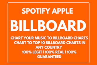 chart your spotify music to top 10 on billboard chart