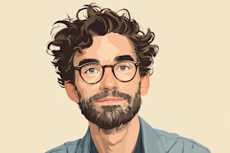 draw awesome gta style vector cartoon portrait