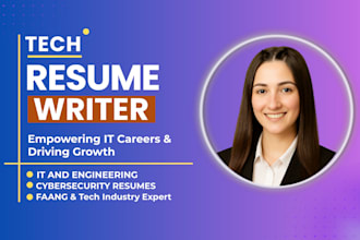 provide professional resume for IT,cybersecurity,data science and tech roles cv