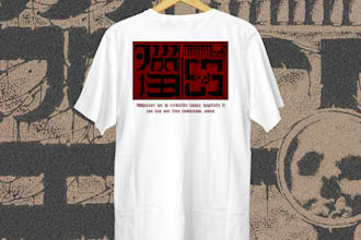 design dark pen and ink artwork merchandise