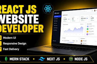 build responsive react js frontend website
