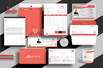 create high quality stationery design for your brand identity
