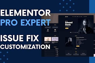 be elementor pro expert, redesign, clone, and fix wordpress bugs