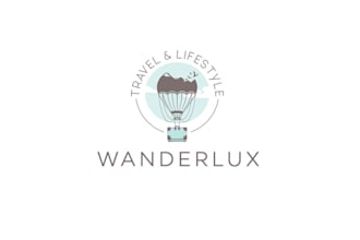 design luxury travel lifestyle blog logo