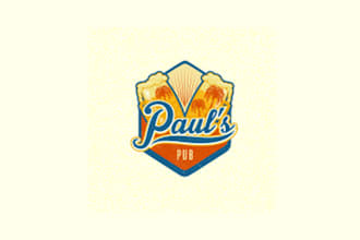 design beautiful super pauls pub logo
