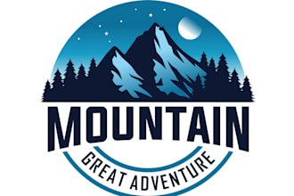 design a bold and professional mountain or adventure logo